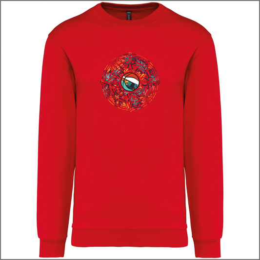 AZTECUS felpa girocollo donna