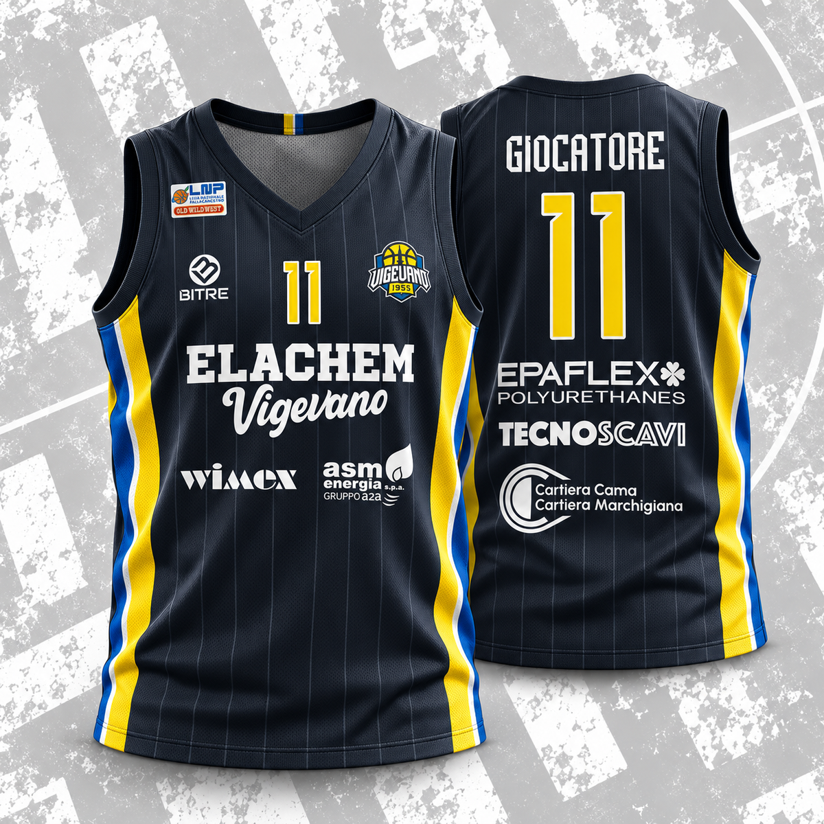 VIGEVANO BASKET canotta AWAY