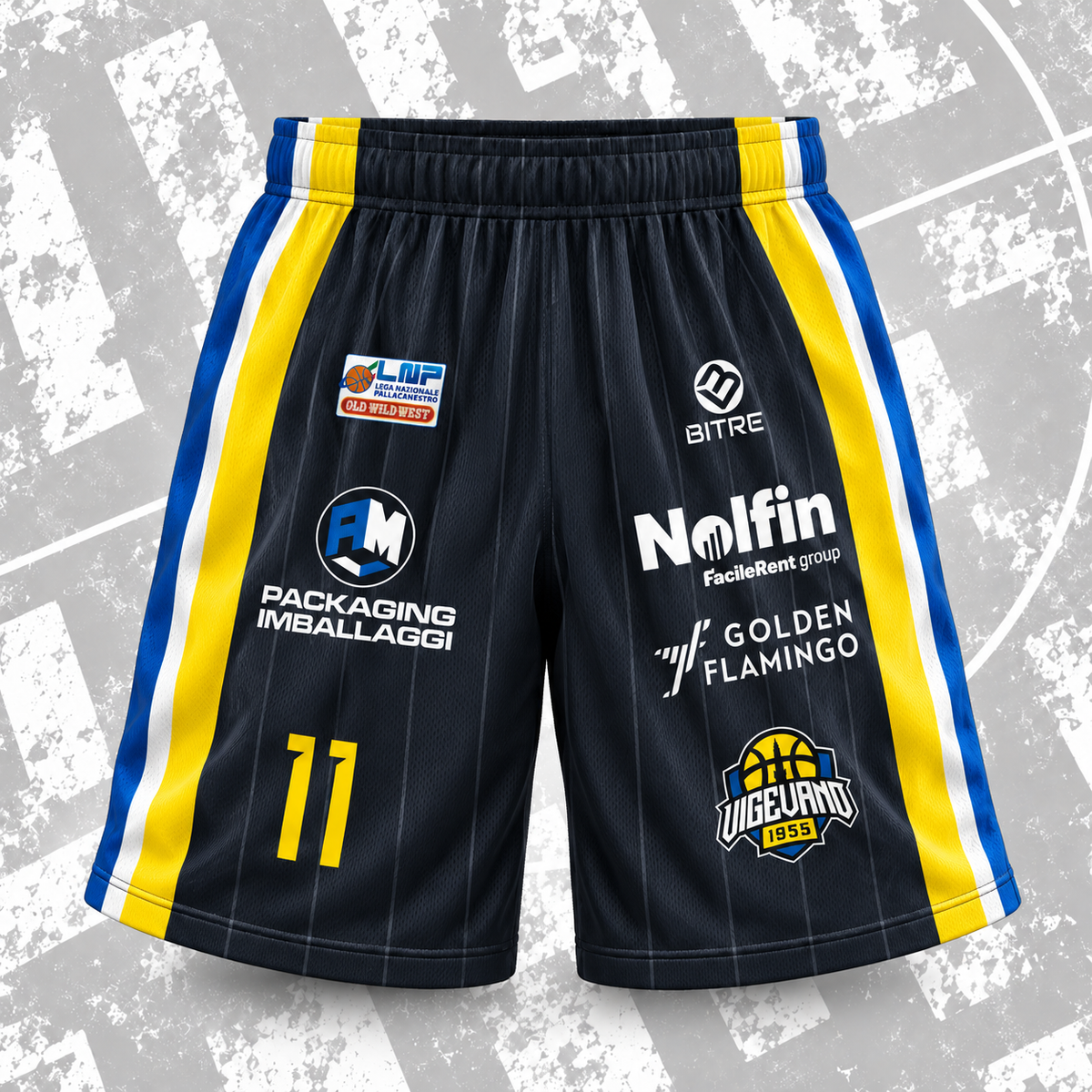 VIGEVANO BASKET pantaloncino AWAY