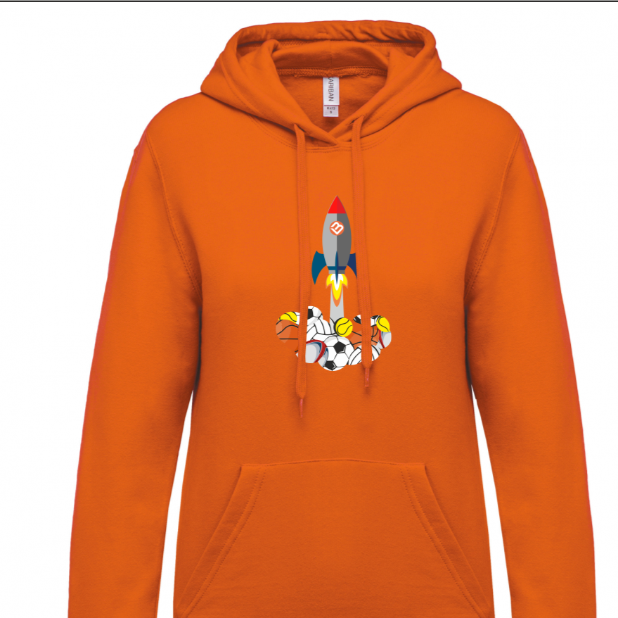 ROCKET felpa cappuccio donna