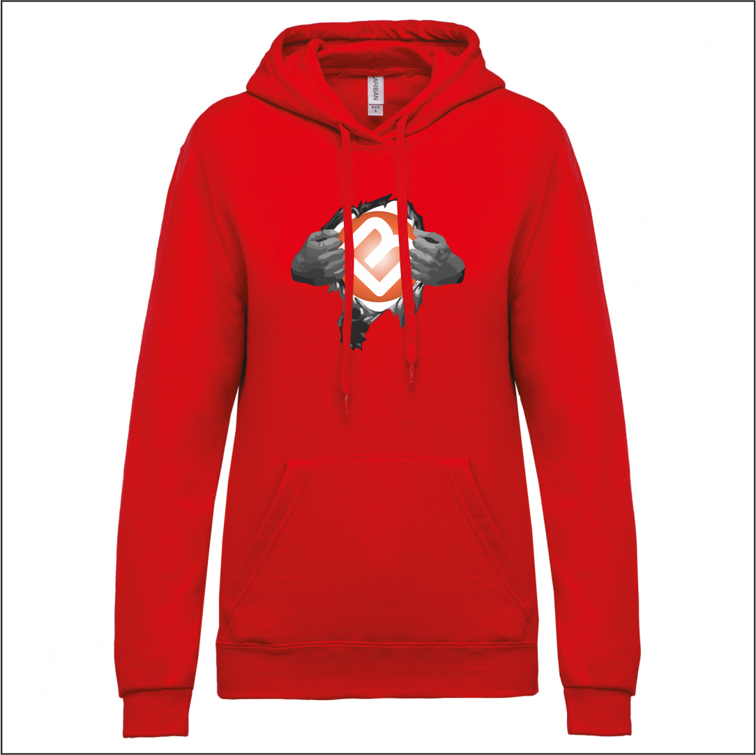 SUPER BITRE felpa cappuccio donna