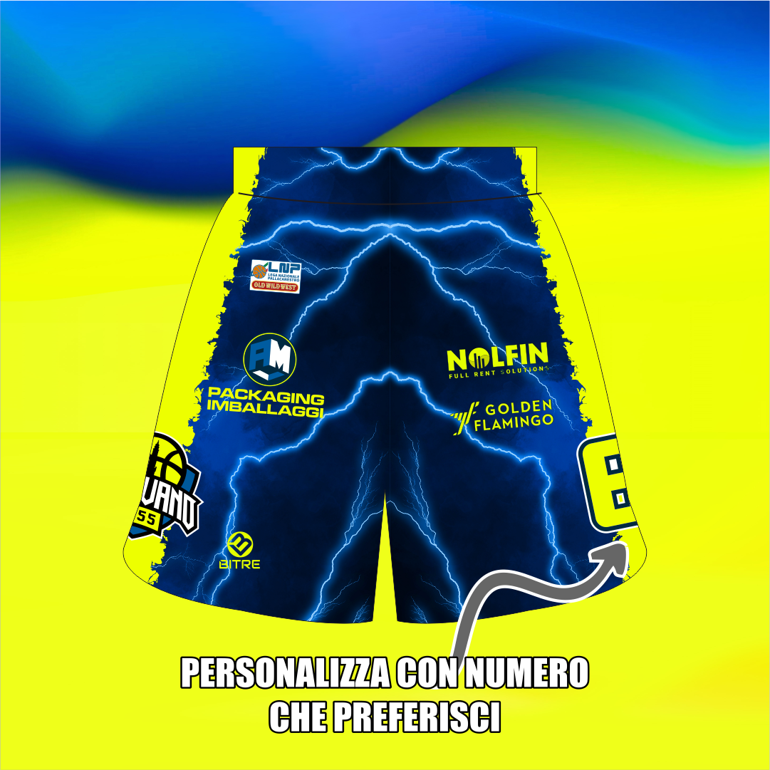 VIGEVANO BASKET pantaloncino basket uomo AWAY