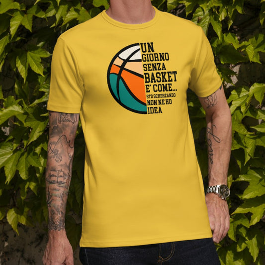 UN GIORNO SENZA BASKET t-shirt uomo