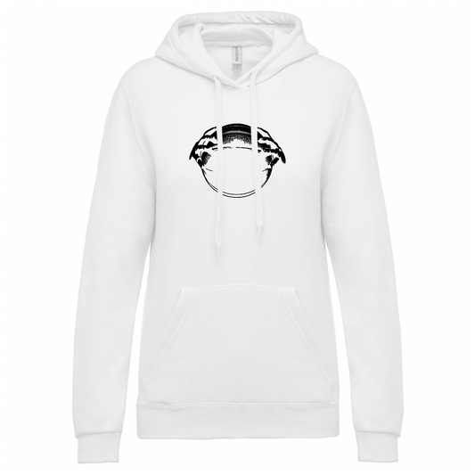 BASKET HANDS felpa cappuccio donna