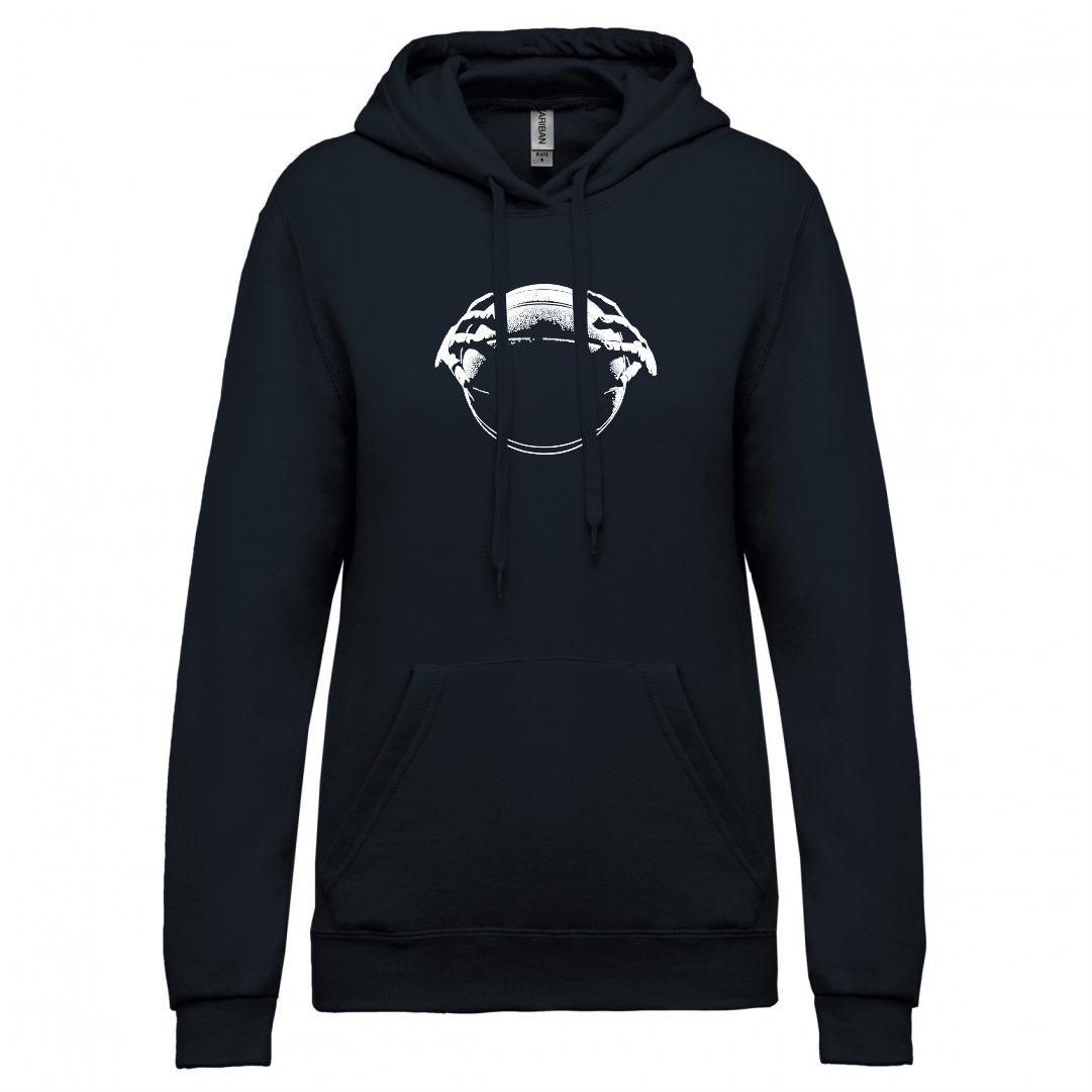 BASKET HANDS felpa cappuccio donna