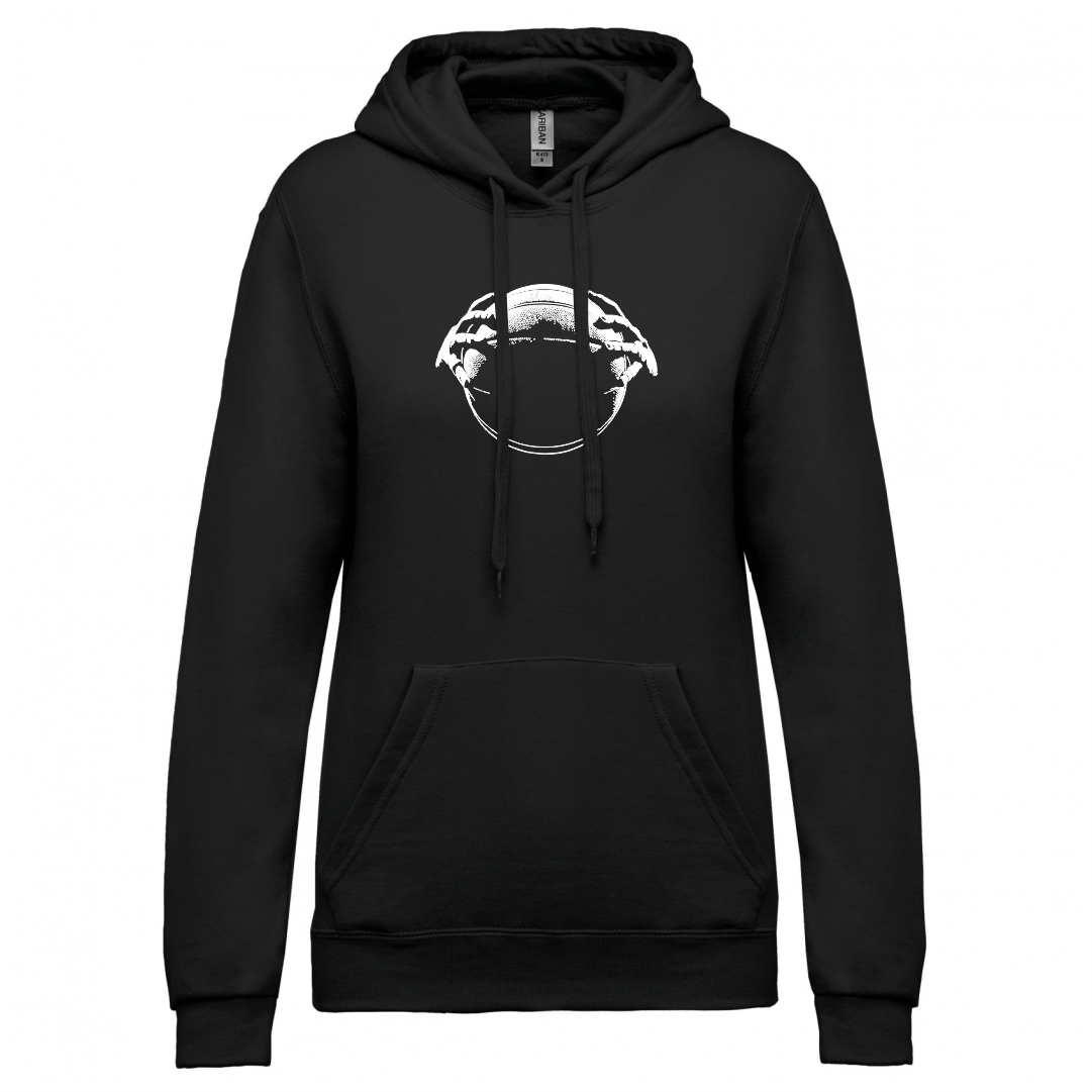 BASKET HANDS felpa cappuccio donna