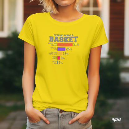 PERCHè PERDO A BASKET tshirt donna