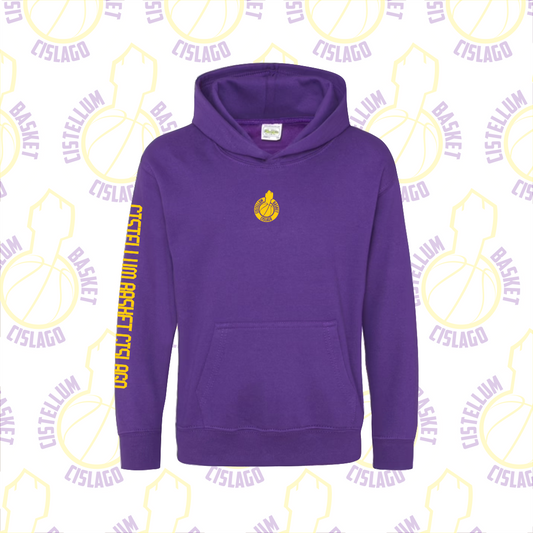CISLAGO BASKET felpa cappuccio VIOLA bimbo