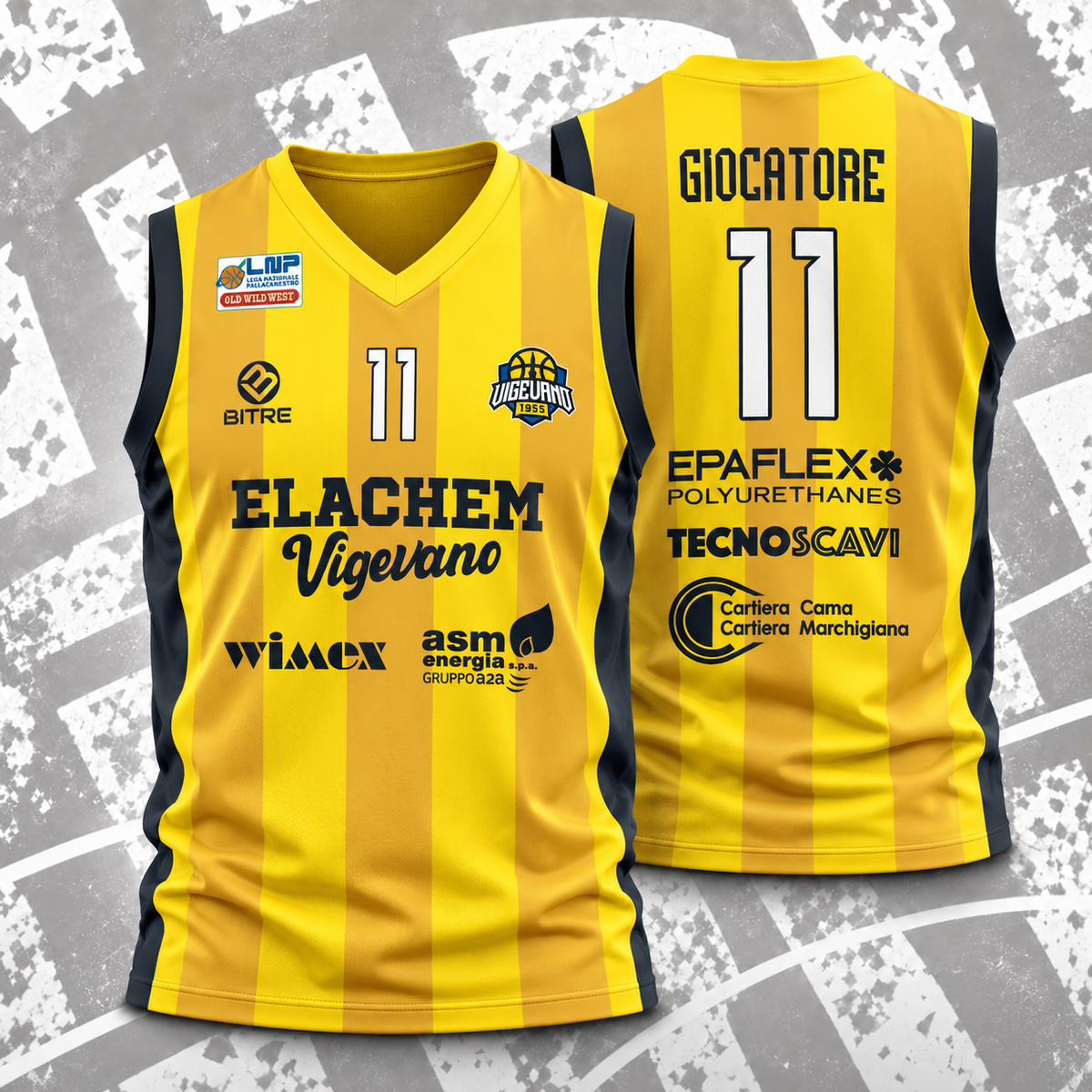 VIGEVANO BASKET canotta HOME