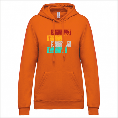 RAINBOW BKT felpa cappuccio donna