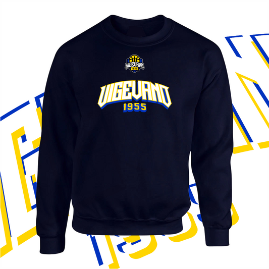 VIGEVANO BASKET felpa girocollo BLU NAVY unisex