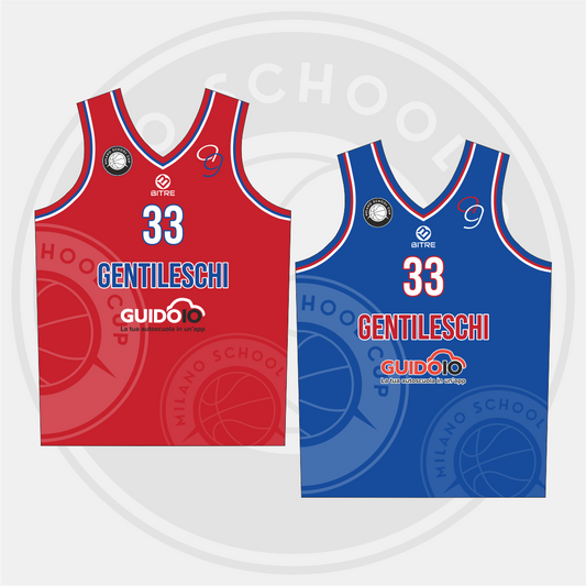 GENTILESCHI canotta basket double