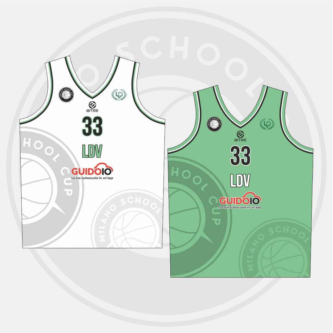 LEONARDO DA VINCI canotta basket double