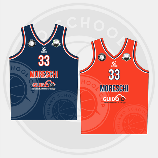 MORESCHI canotta basket double